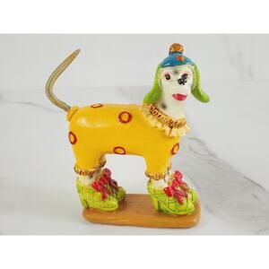 Dalmatian Dog In Heels Circus Figurine Resin 5" Fashion Home Decor Vintage